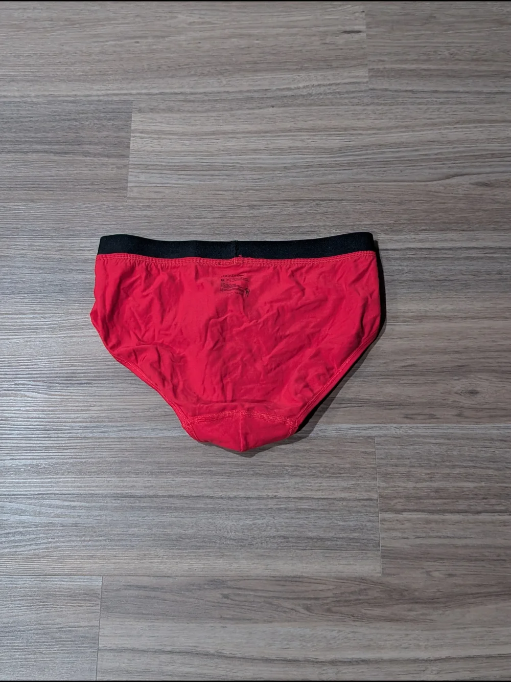 Jockey Red Briefs with Black Waistband